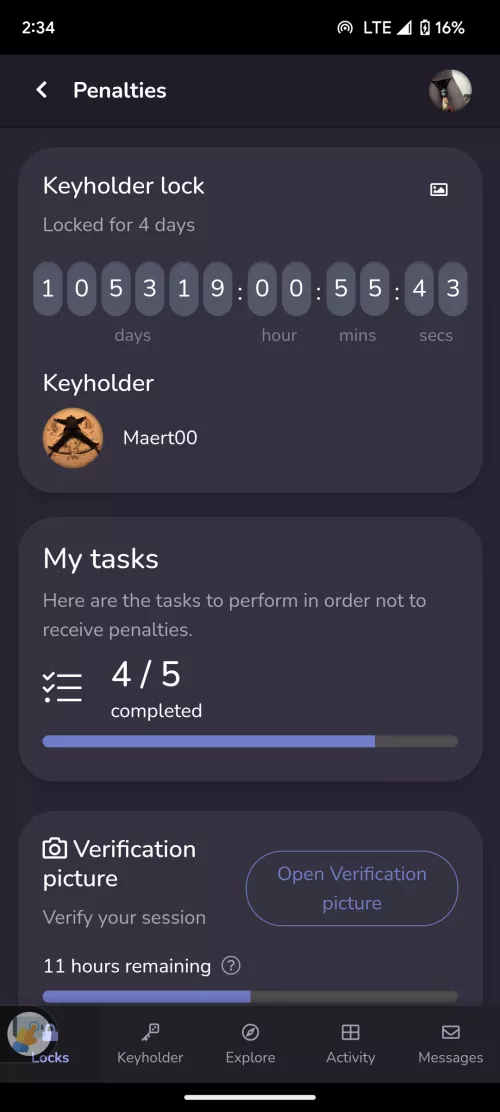 well I don't think I'm ever getting out of chastity