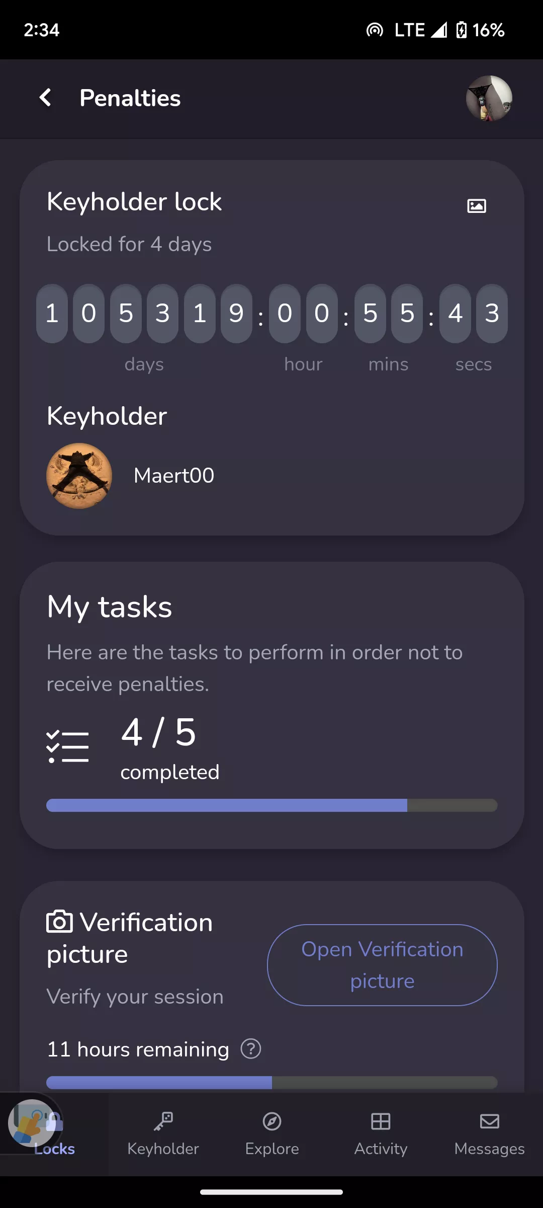 well I don't think I'm ever getting out of chastity