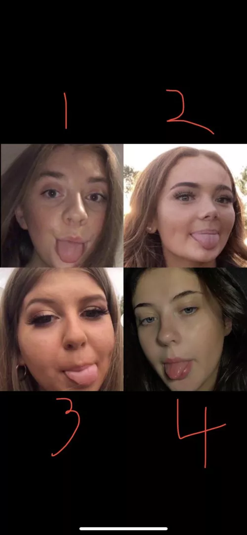 what order would you cum on their tongues?