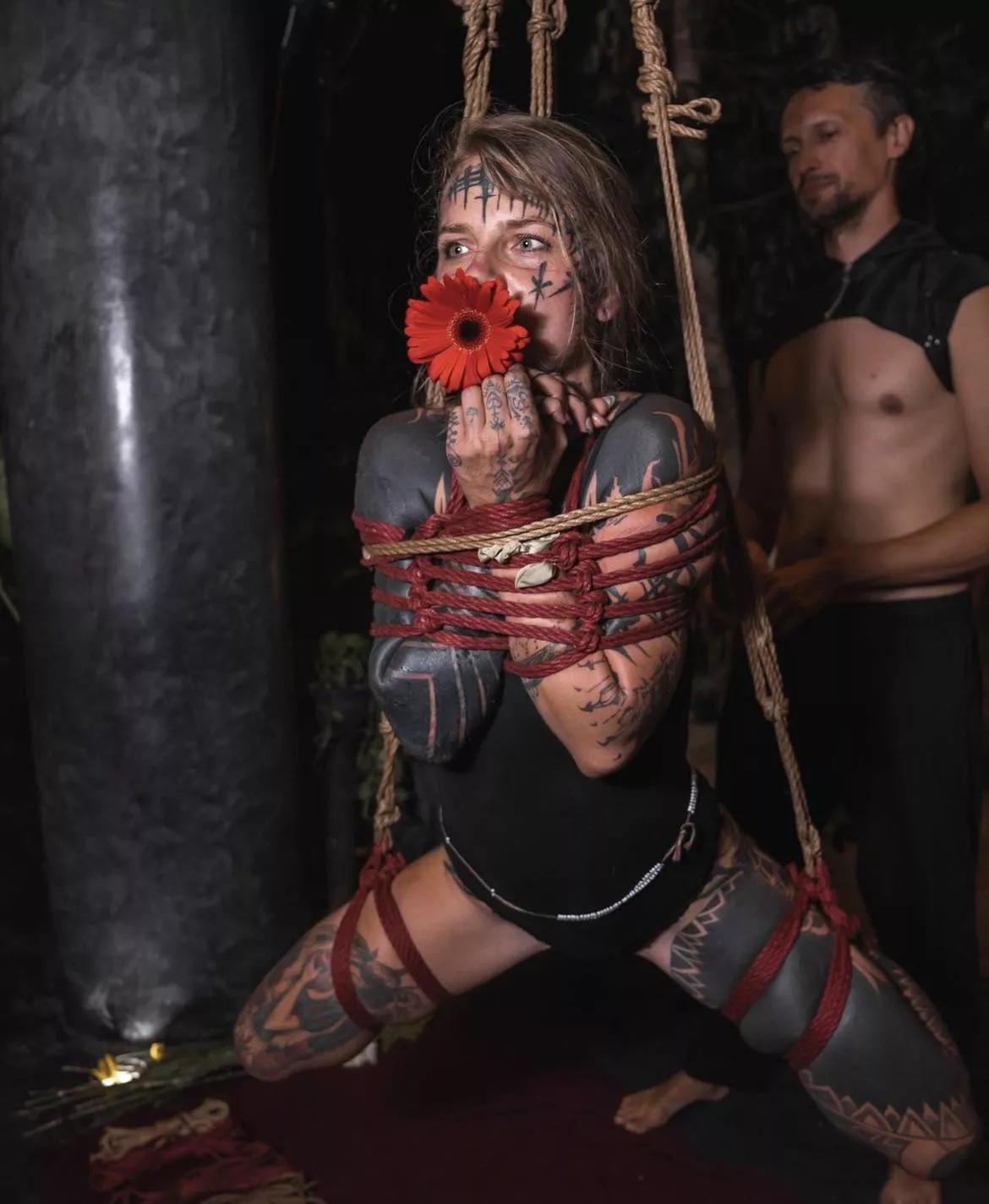 When he creates art with you