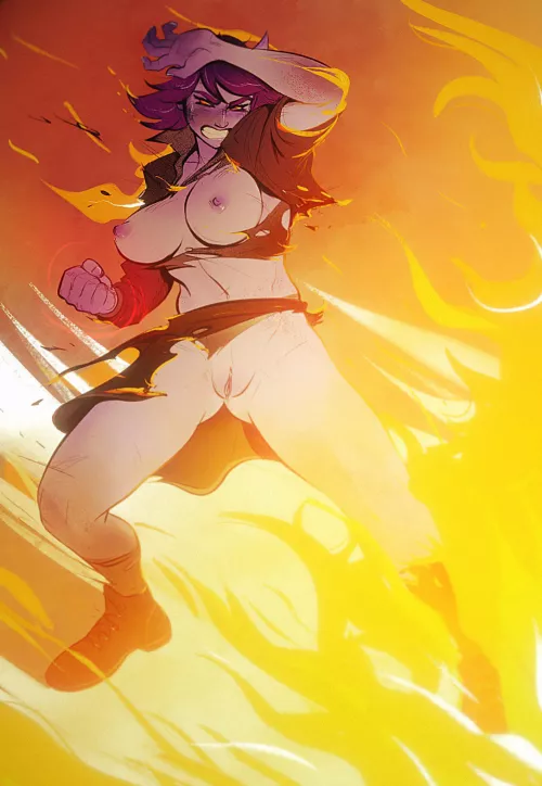 Whisper should have remembered to get fire resistant clothes when battling a dragon (qwickjoe_)