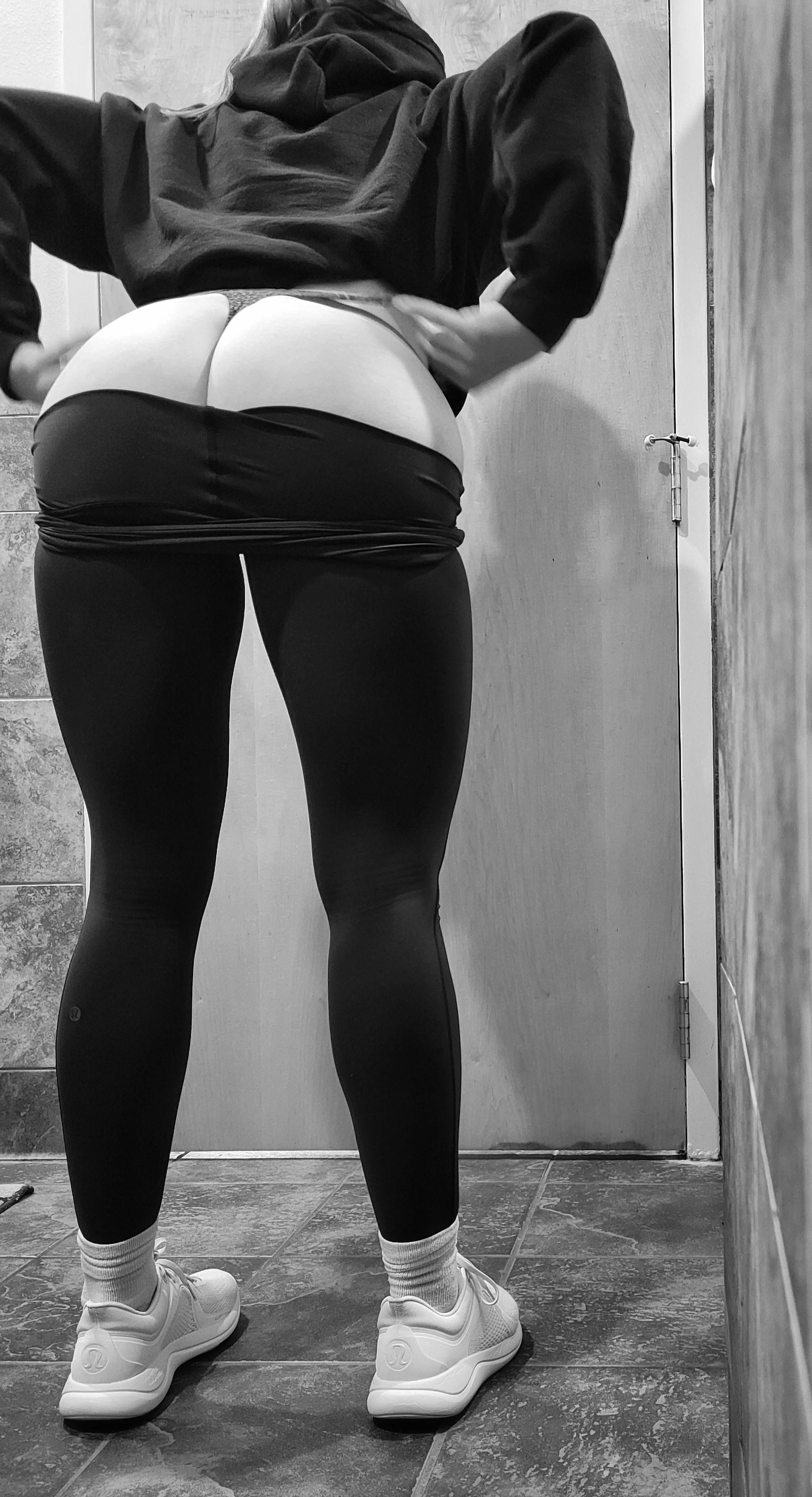 A big fantasy of mine is to have sex in a gym bathroom. (f)