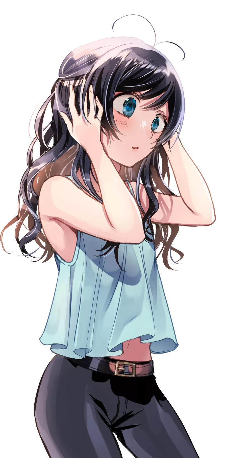 A boi and his new wig