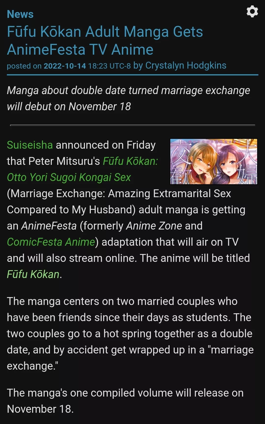 any news about this ? Sauce:412441 sadly haven't seen any translated yet