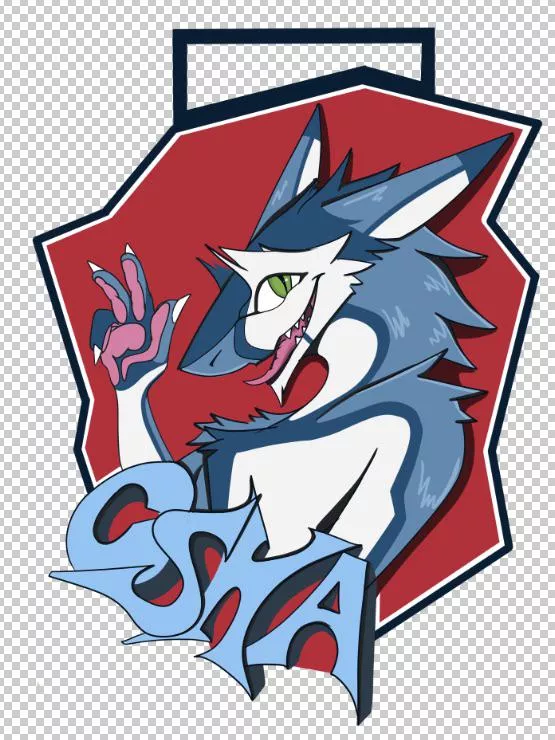badge all set for MFF! art by myself