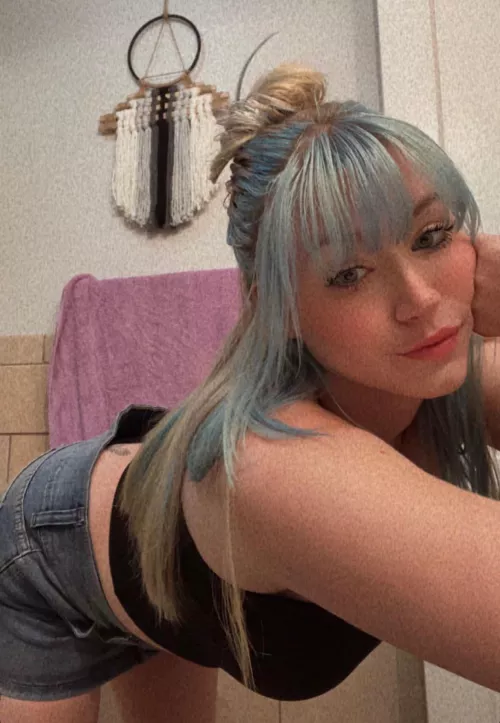 Bent over and ready for you ;)