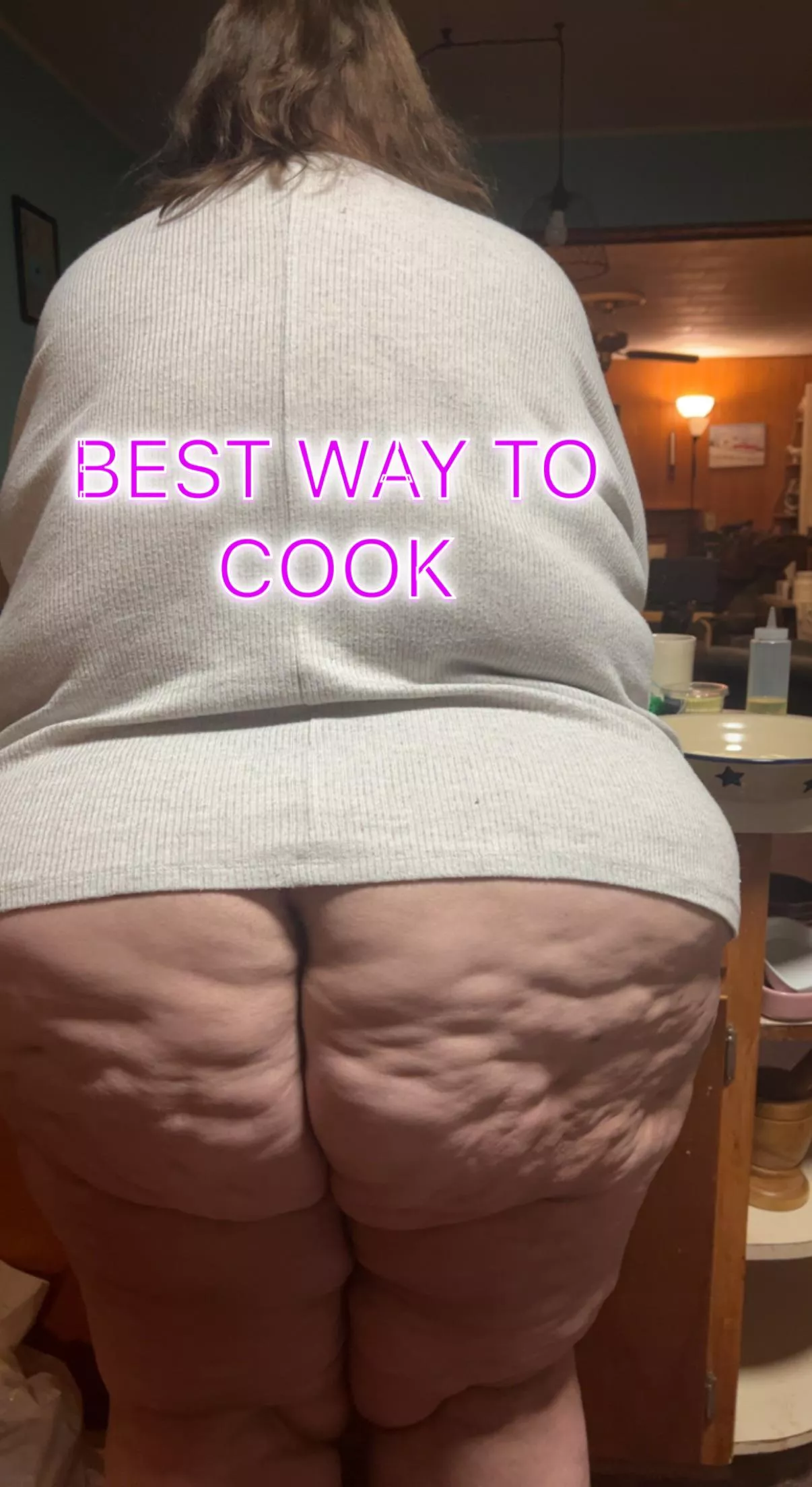 Best way to took is naked from the waist down