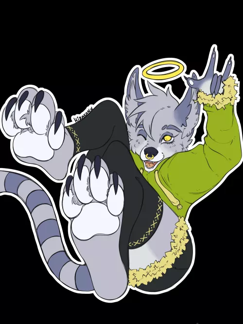 fluffy beans! art and OC by me