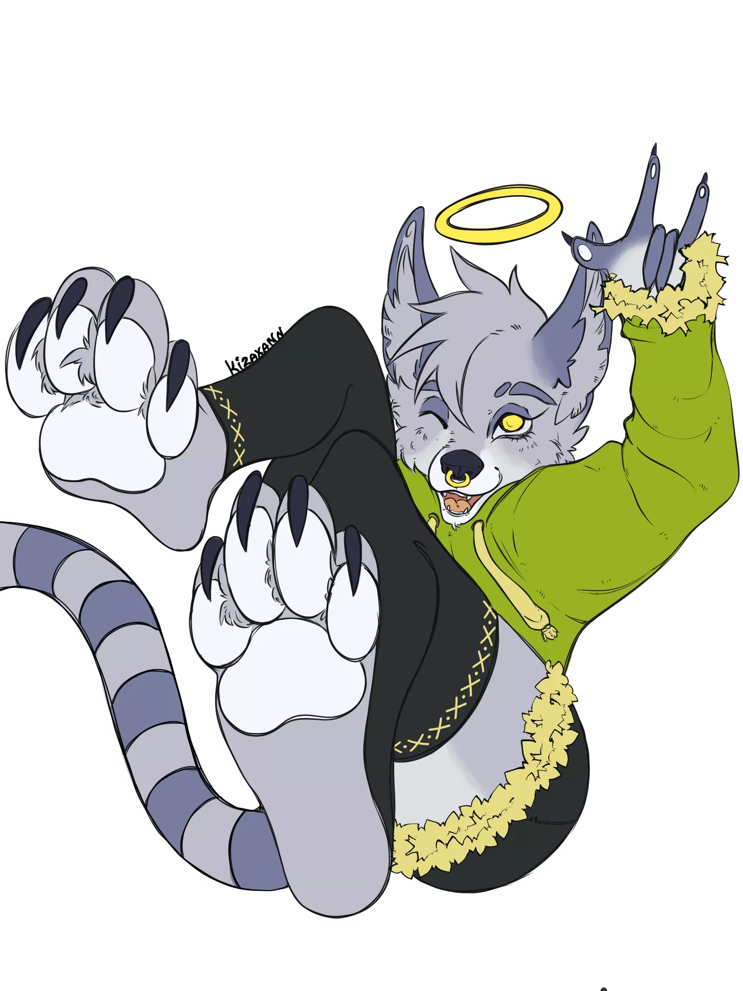 fluffy beans! art and OC by me