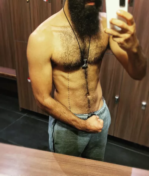 Got out of the gym.. I was all pumped up!