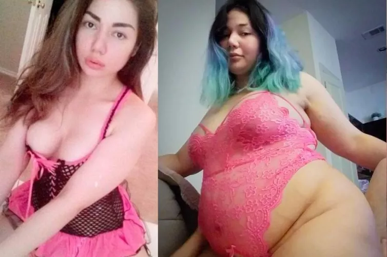 He just asked me why I even bother trying to look sexy for him. Both pics are me.