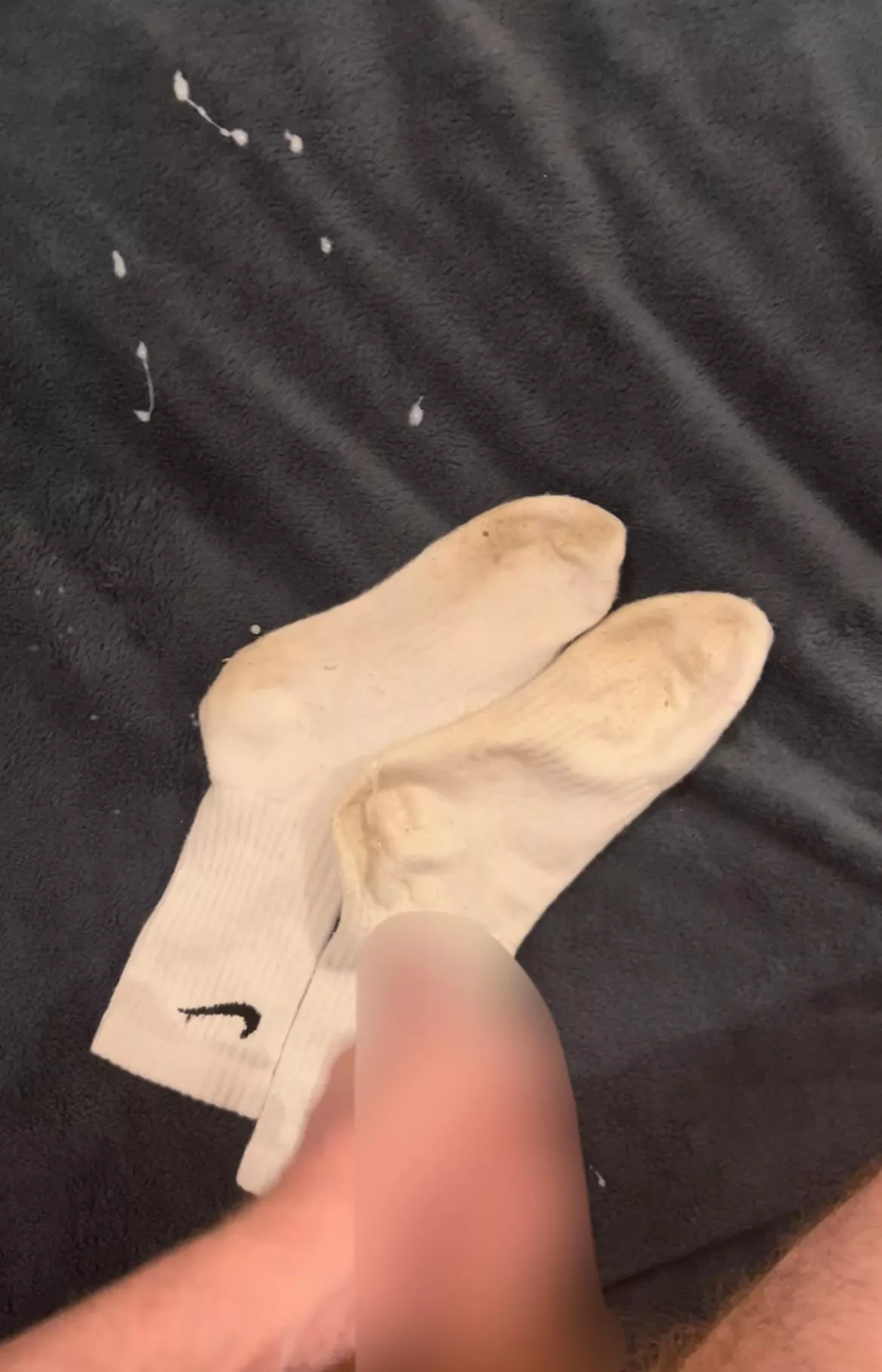 I came so much over my dirty socks