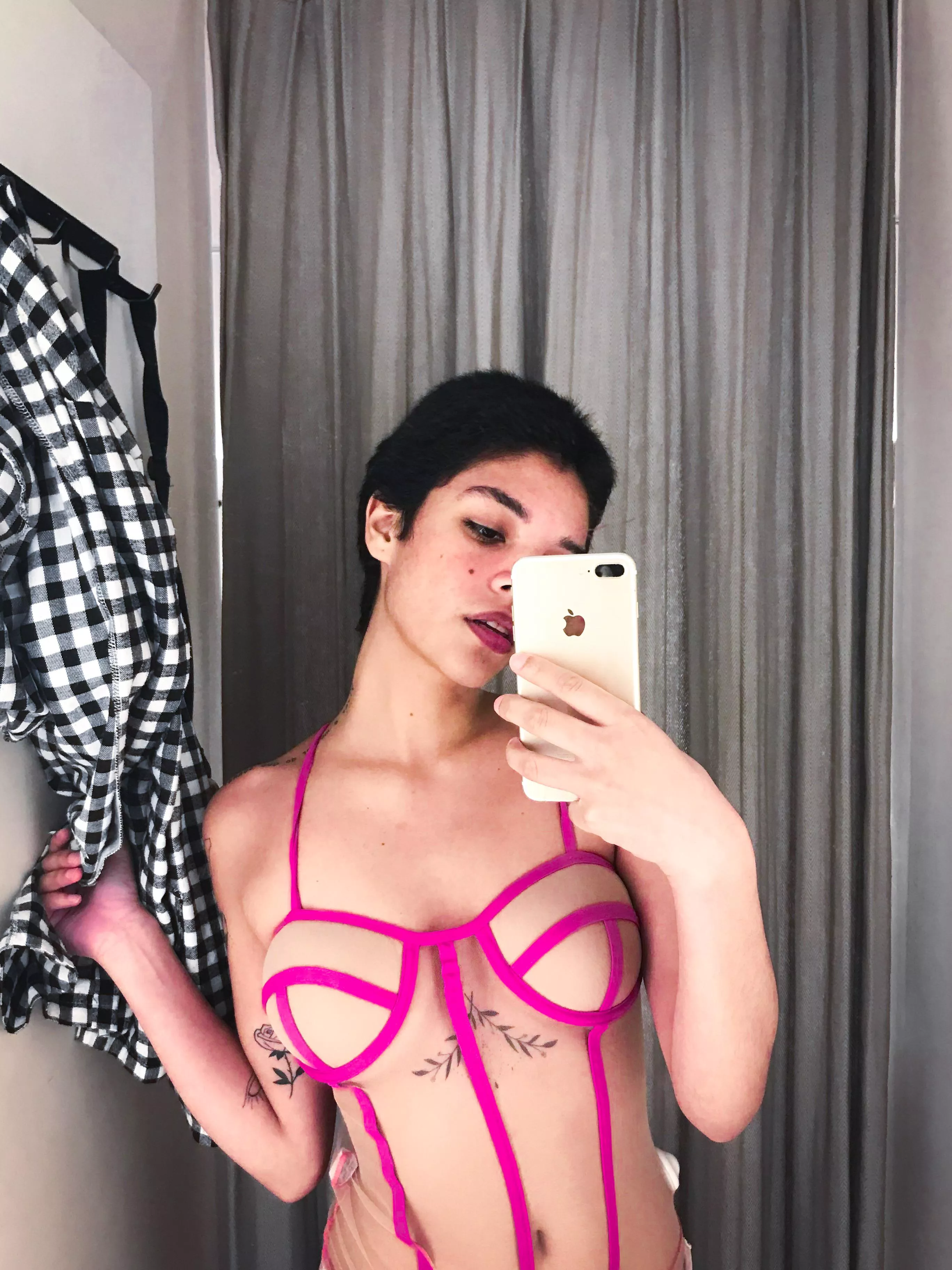 I just took this photo in the dressing room