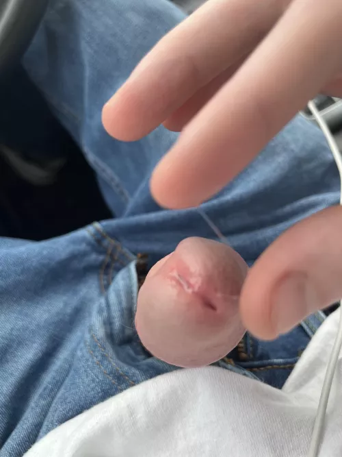 I love playing with my sticky precum!