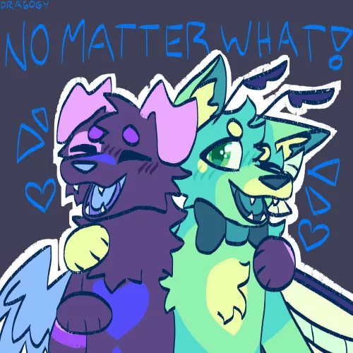i’m gonna be right by your side no matter what!! (art by me)