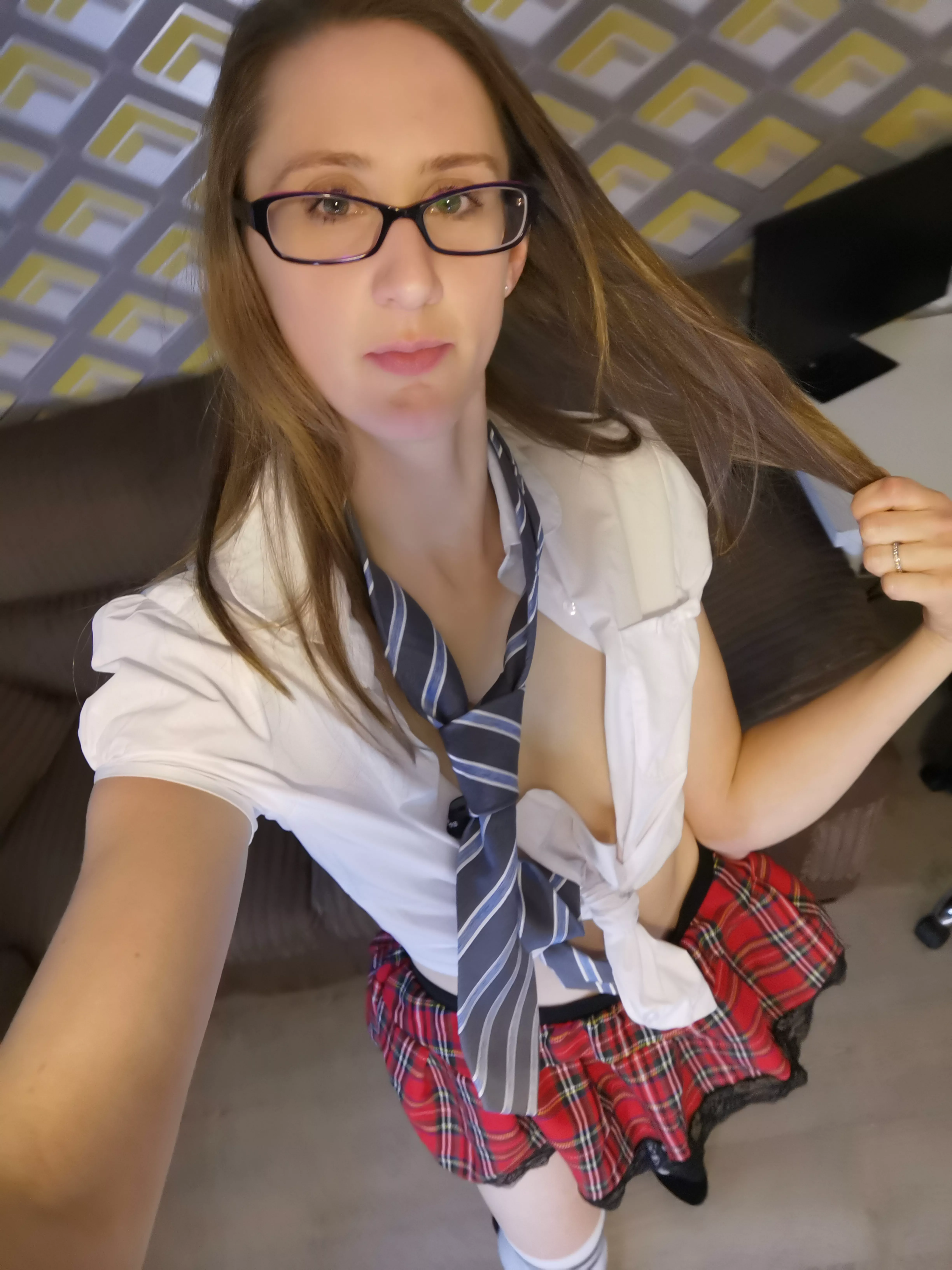 It always turns me on when I dress up!