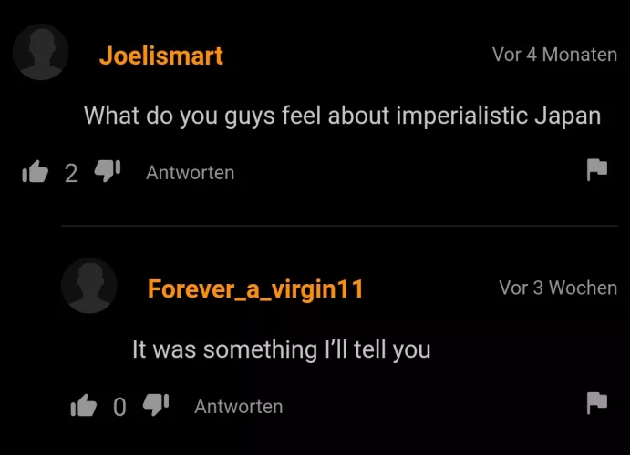 It was something I'll tell you