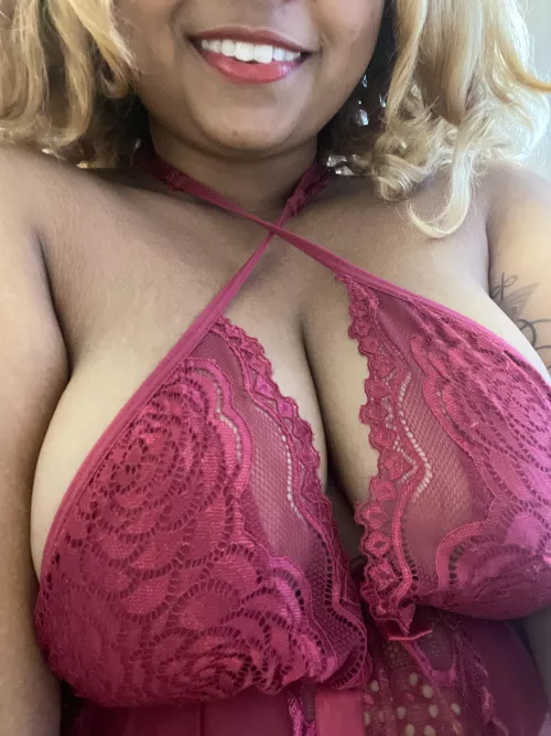 It’s red lingerie day ;)