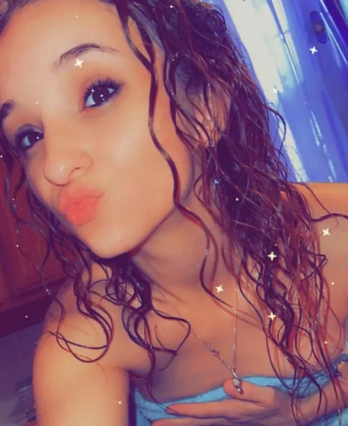 Just outta the shower