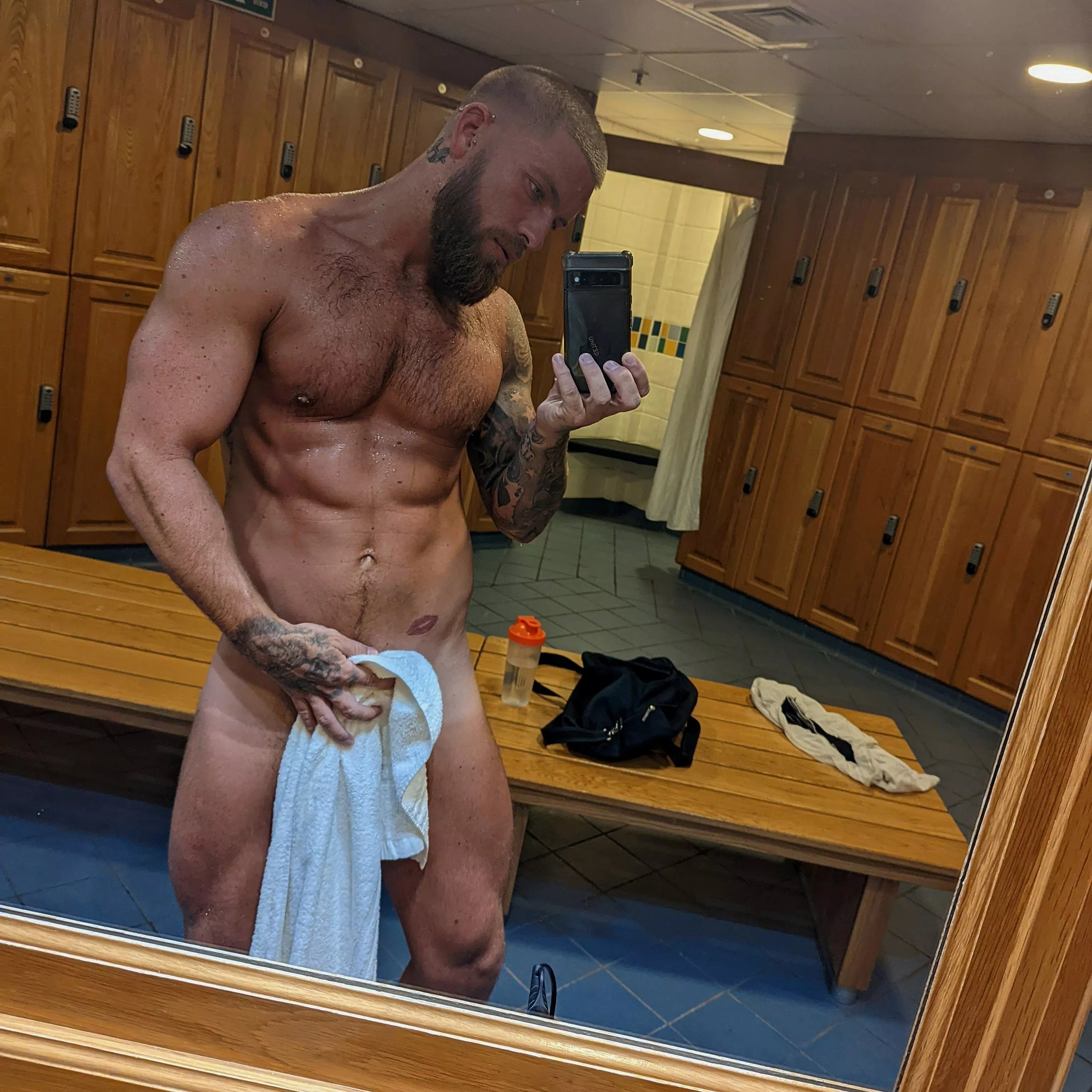 Losing grip of this towel...