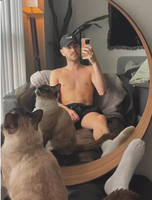 My cat’s name is Goose cause he’s a silly goose. 🐦