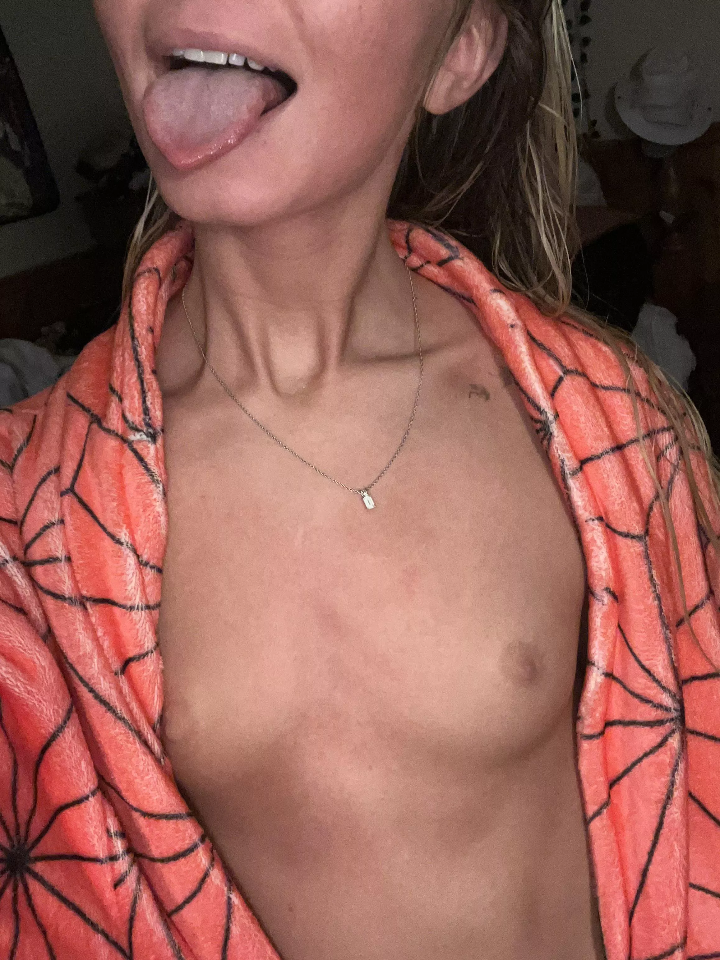 Nipples are like braille. Not really, but you feel?