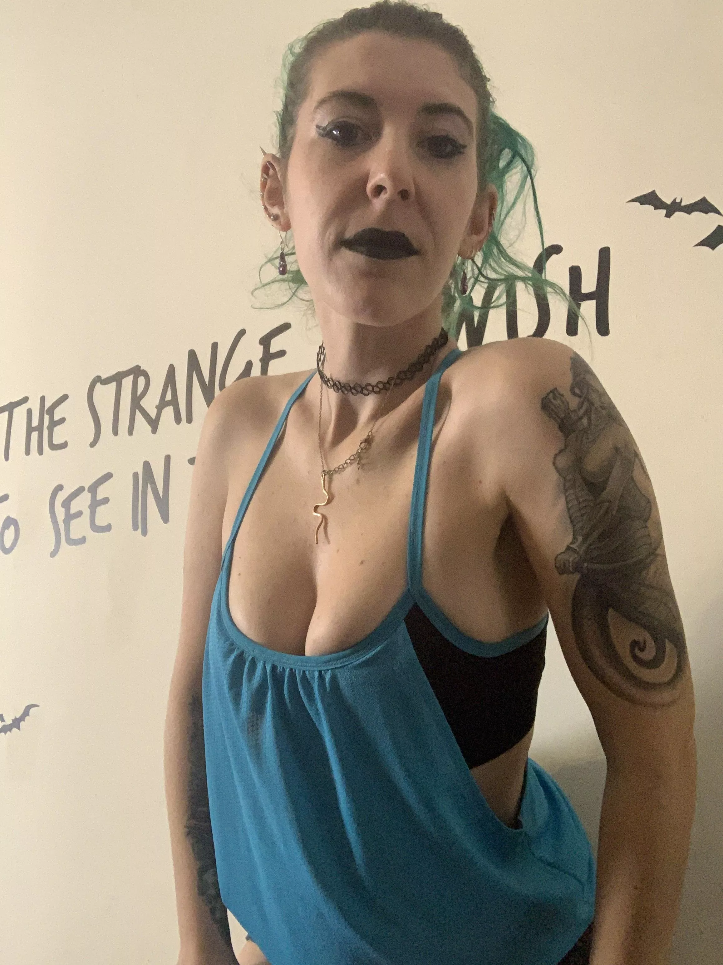 Popping out of this bra