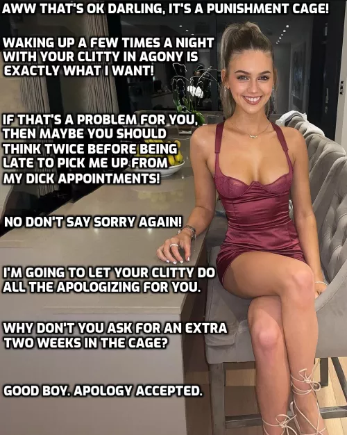 She loves torturing betas like you.