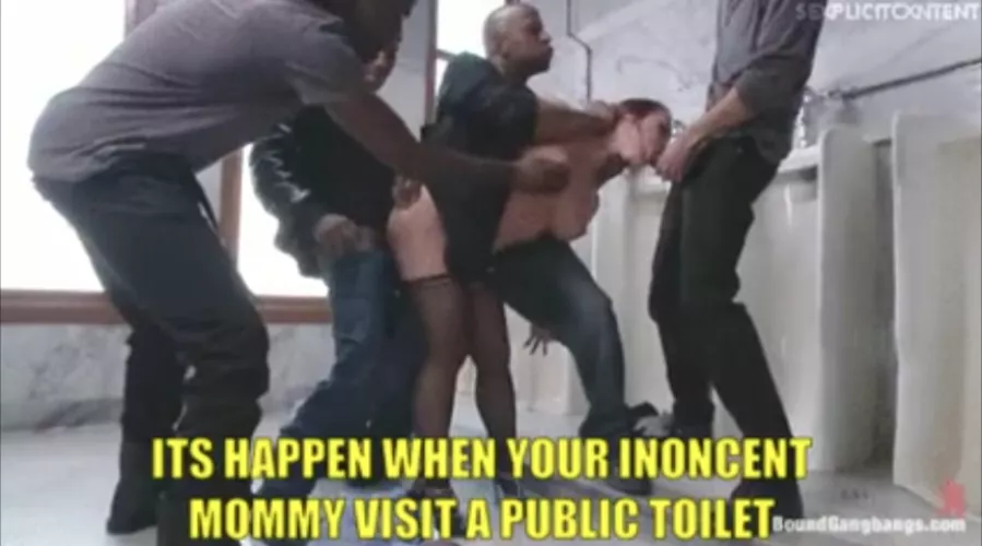 she screams for my help but what can I do they are 4 alpha men. I can only watch my mom getting destroyed