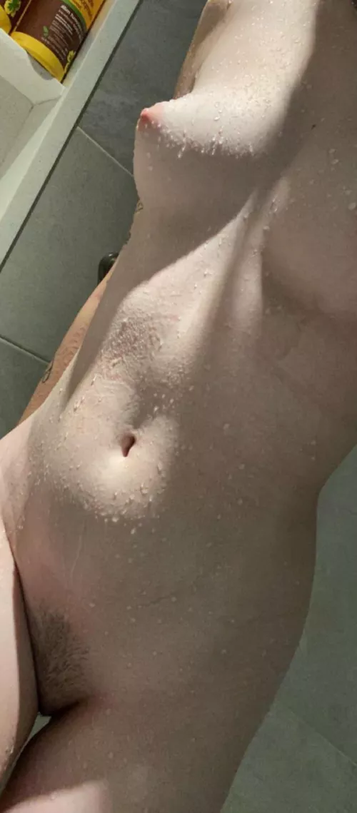 Starting the day with a hot shower [f]