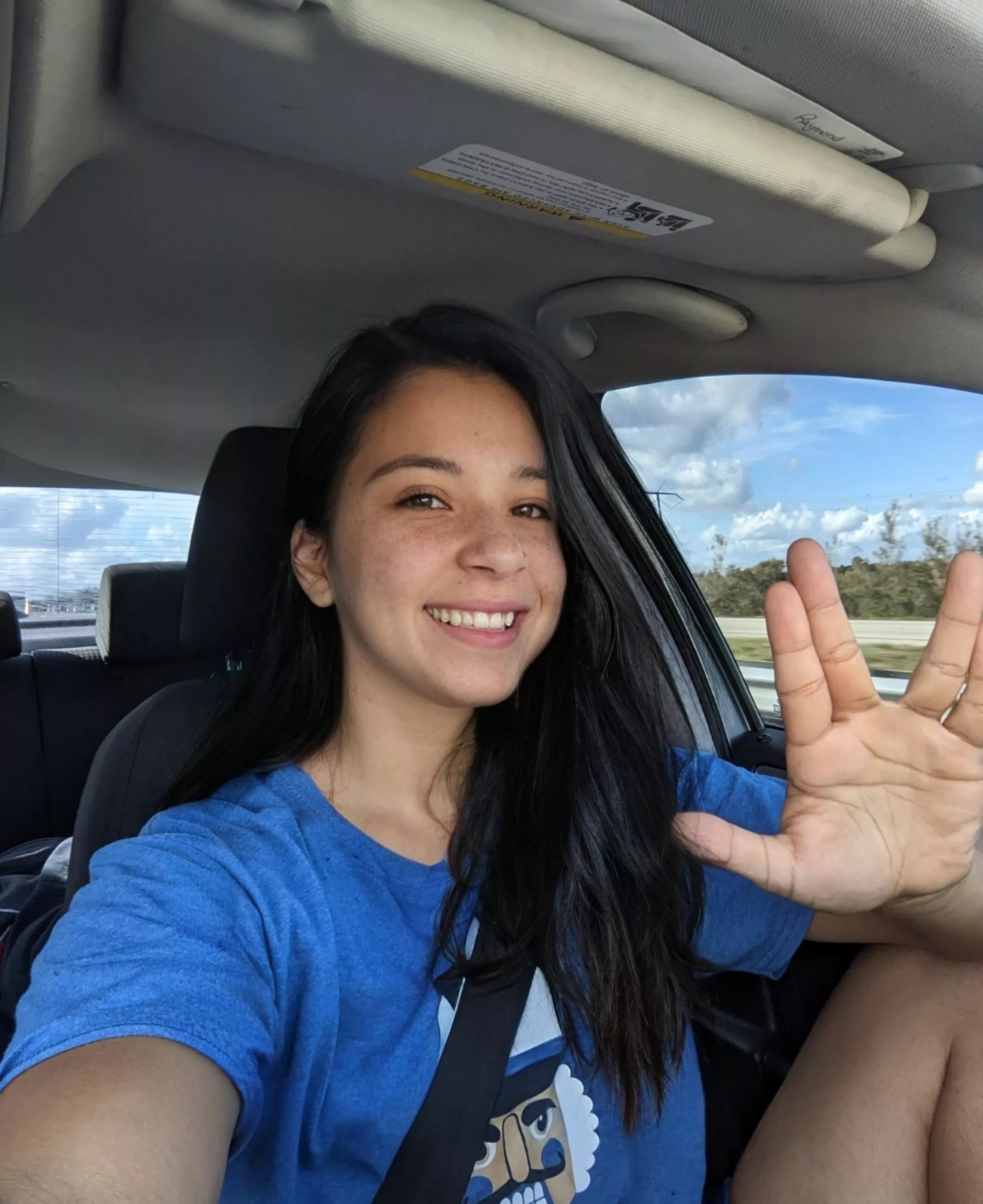 Stuck in traffic 😜, at least I look kinda cute right now