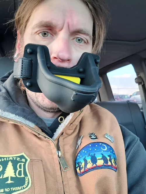 When the mailman hands you a package as you head out to work of course you try it on in the work parking lot. Right?