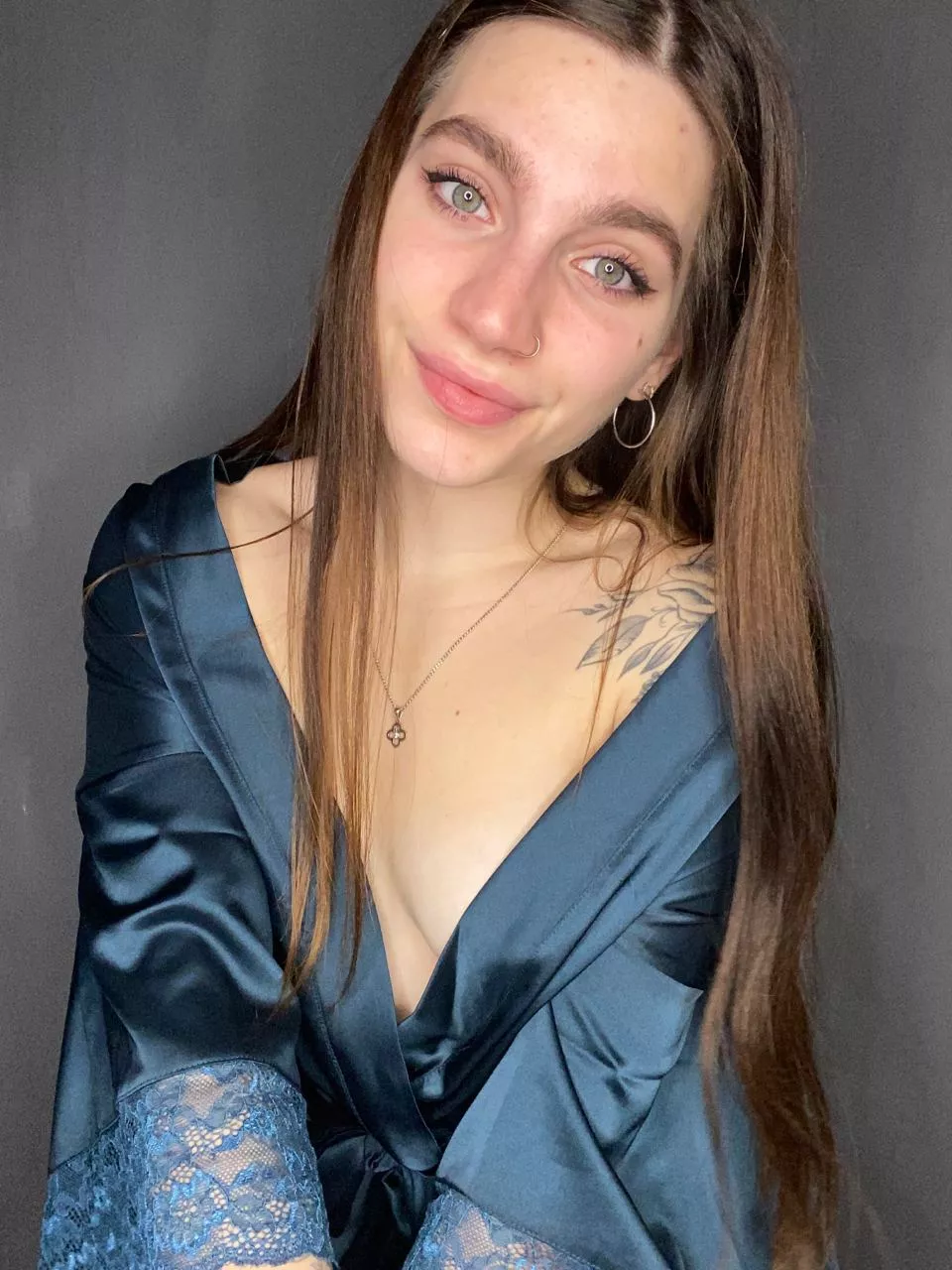 wondering what's under the blouse