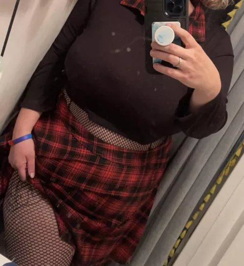 Would you rip a hole in my fishnets to fuck me in this outfit?