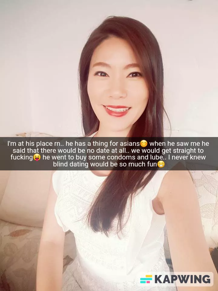 Your wife tried blind dating and hooked up with a guy with an Asian kink.. They're jumping straight to fucking