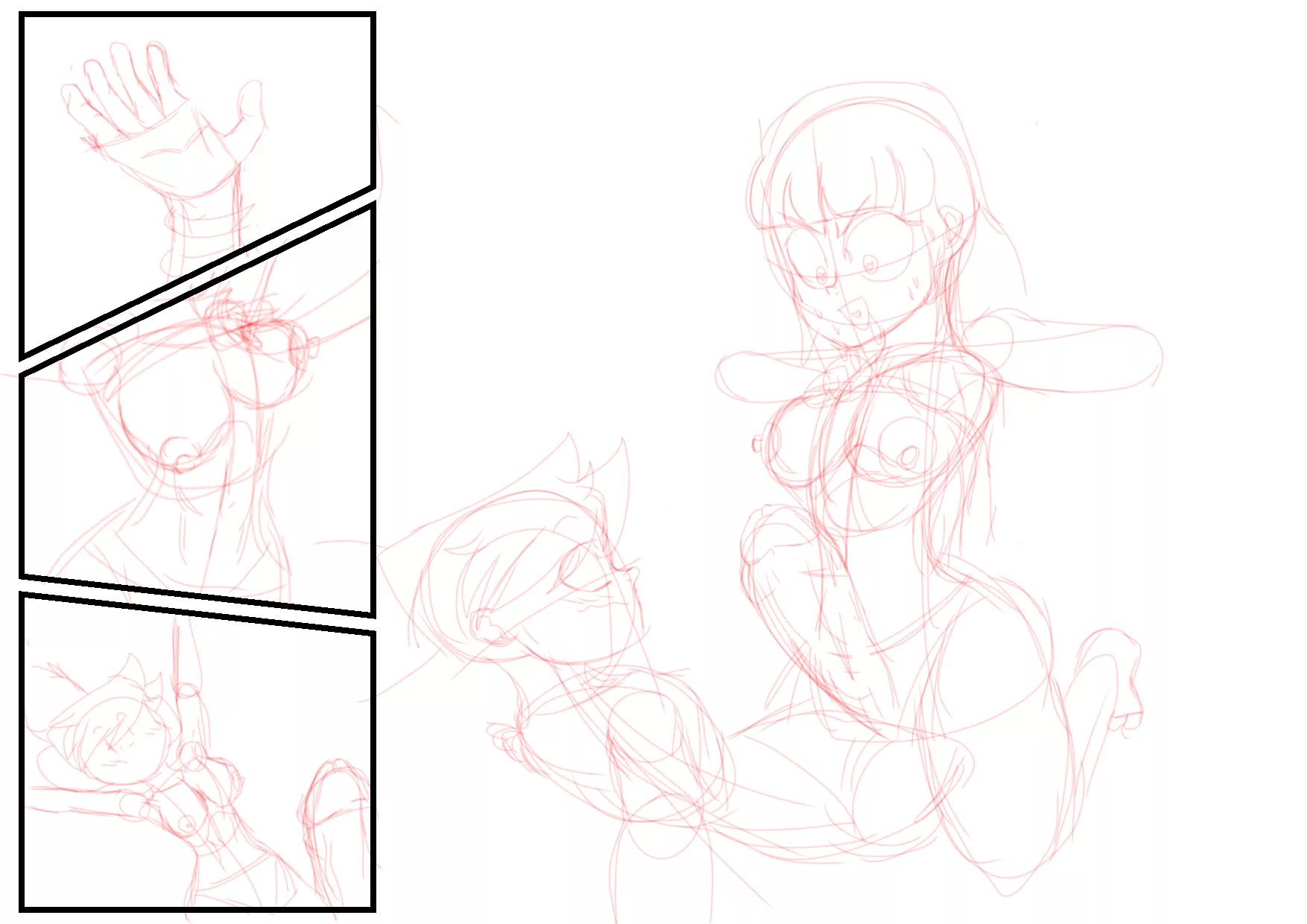 a futanari art for december 1st made by me,still not finished