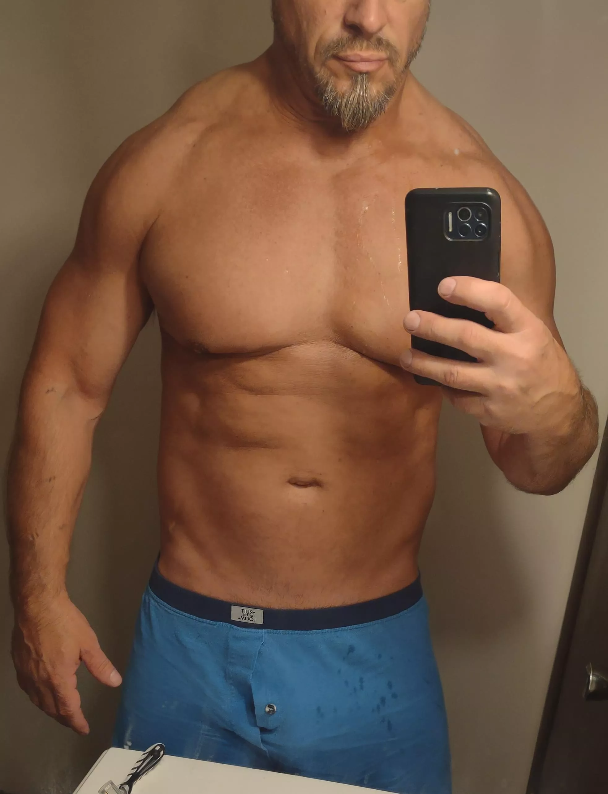 After Gym pump. gonna try not gaining weight during the holidays [M] 54