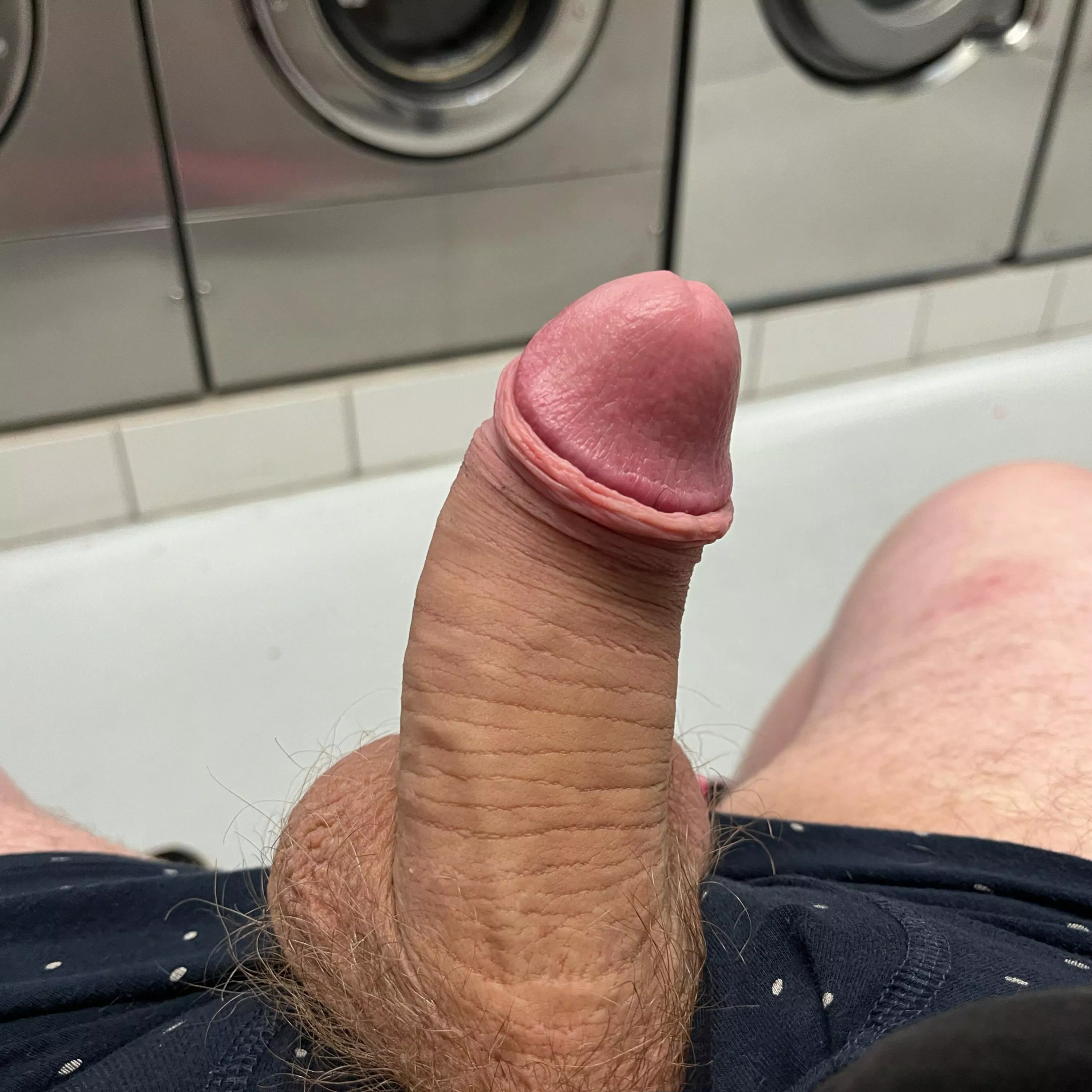 All alone at the laundromat 😳