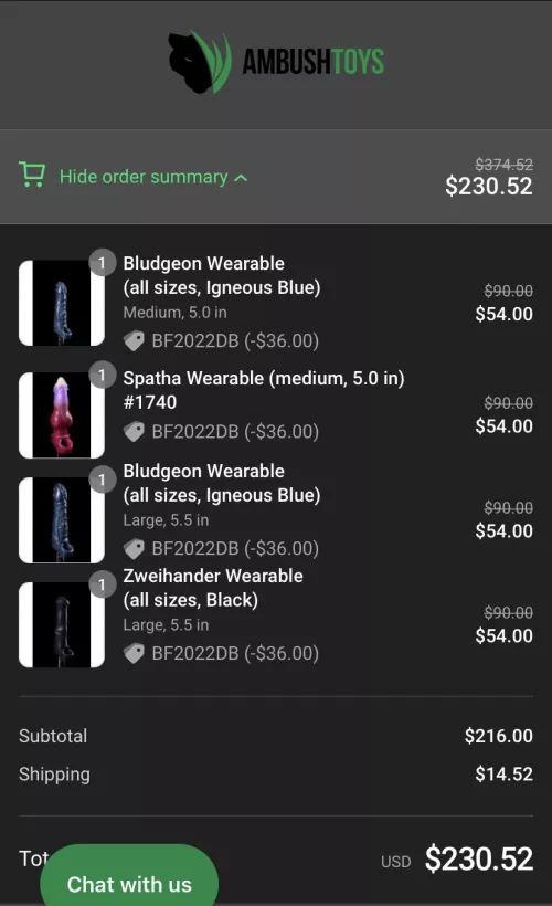 Ambush Toys 40% off I went nuts husband is getting these for Christmas. 😉 Kink is strong my wallet not so much.