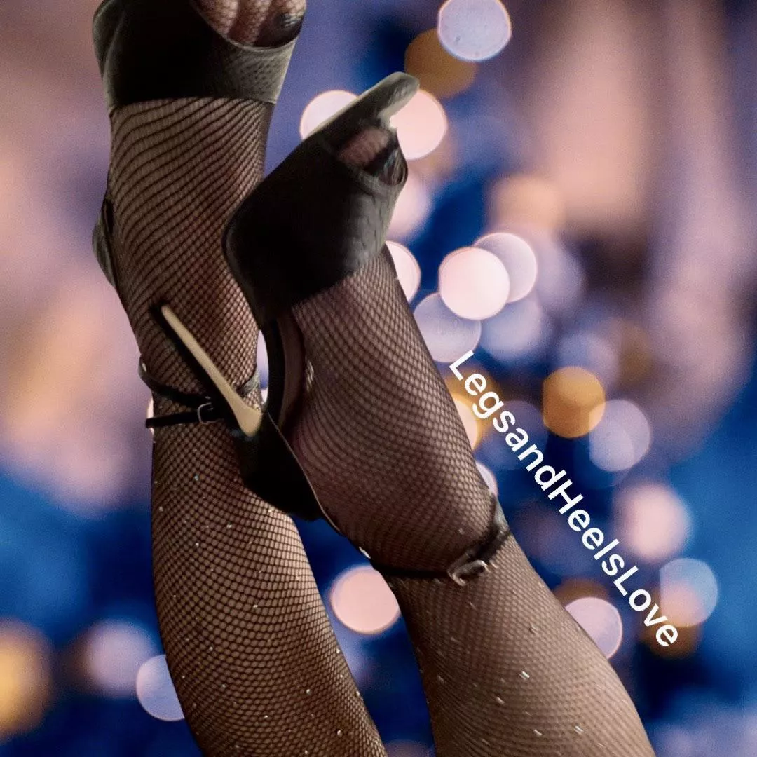Another one in my sparkle fishnet and heels series of pictures.