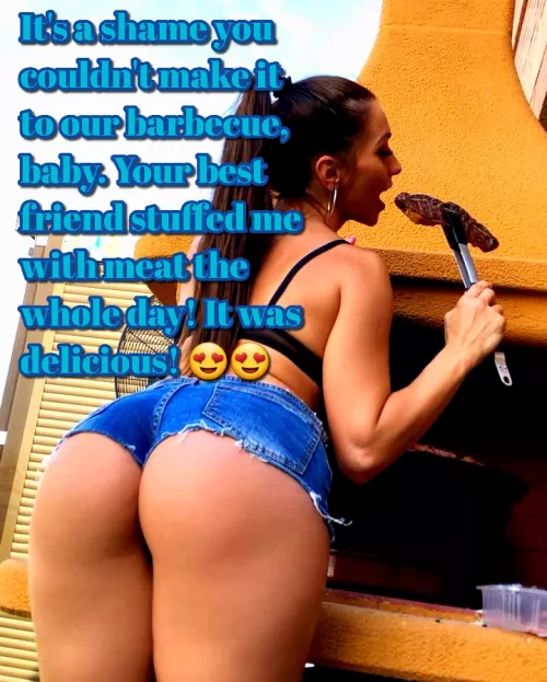 At least my girl and my best friend had a lot of fun at the barbecue!