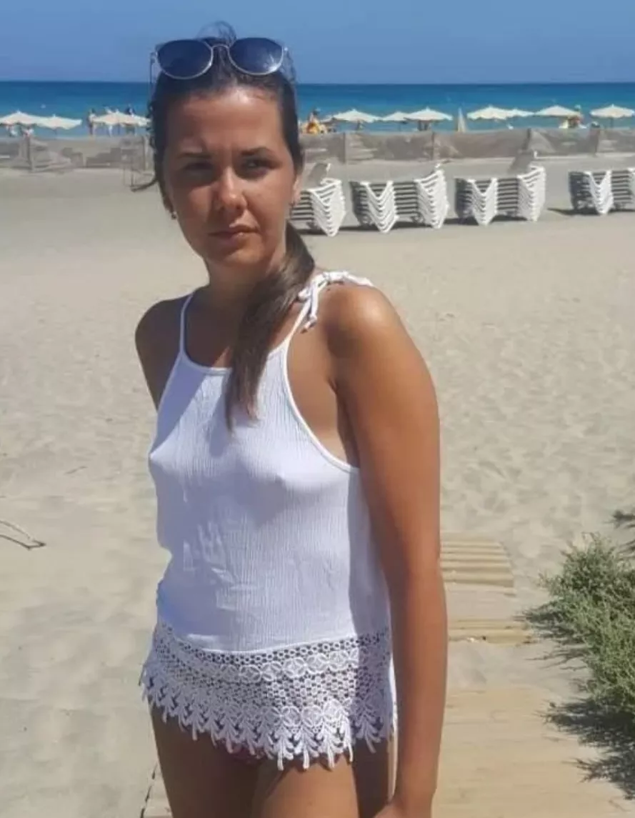 Beach chairs and beach stares