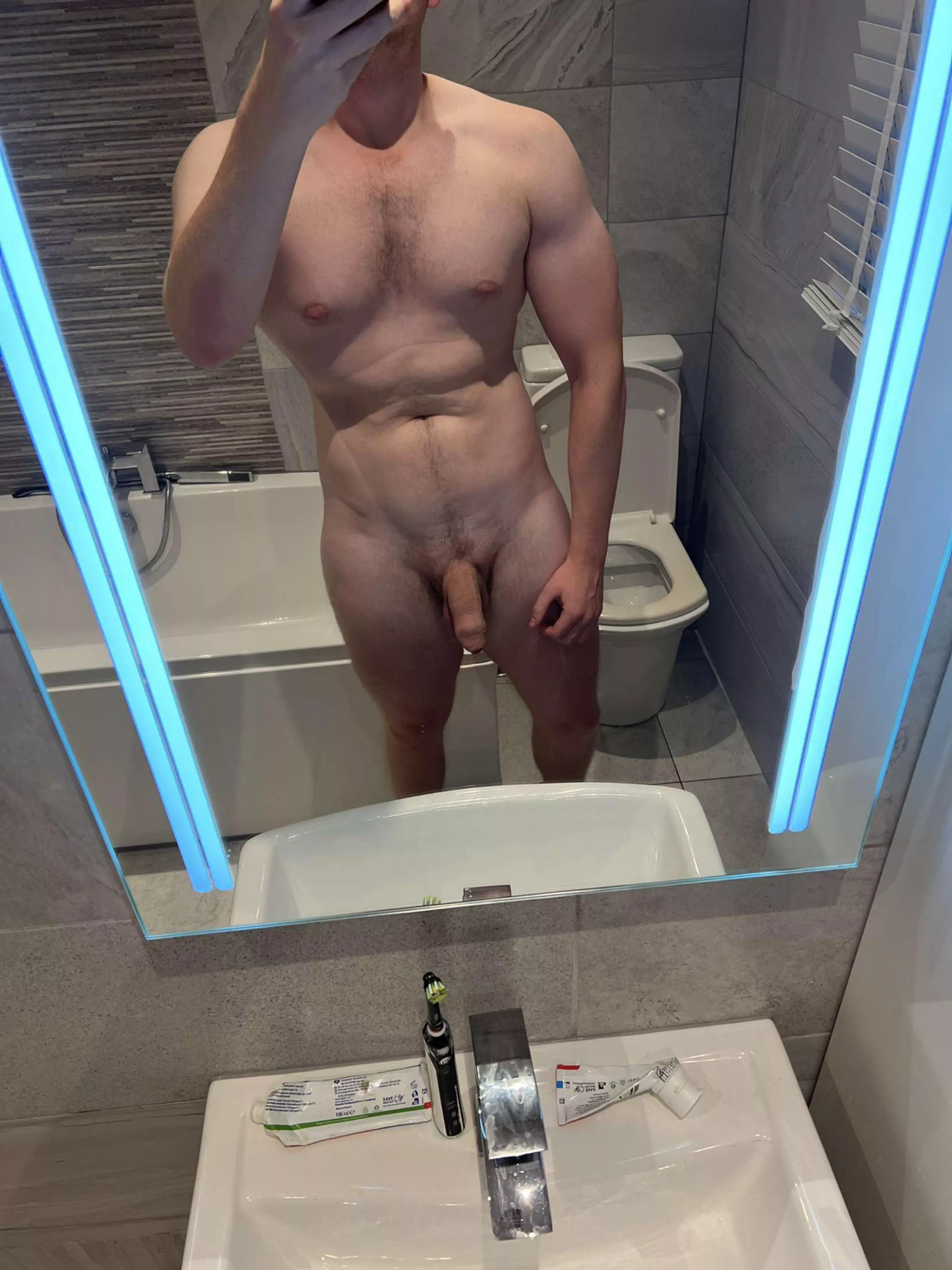 Big hard body, big soft cock