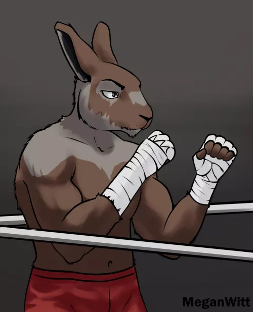 Boxing Hare, by me