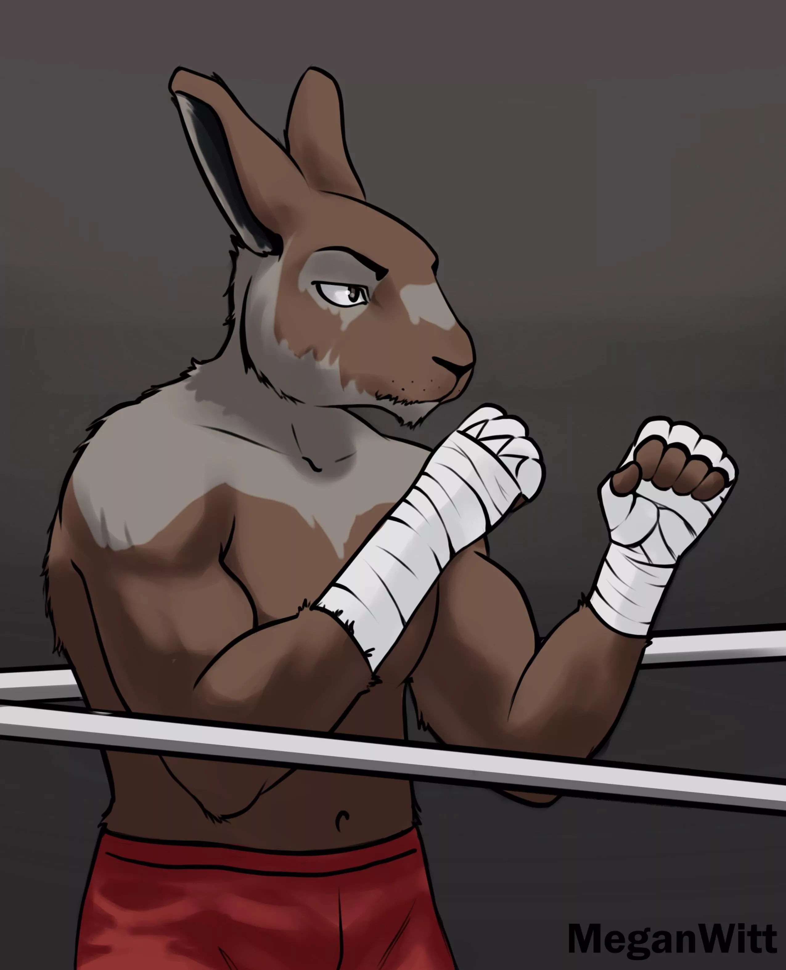 Boxing Hare, by me