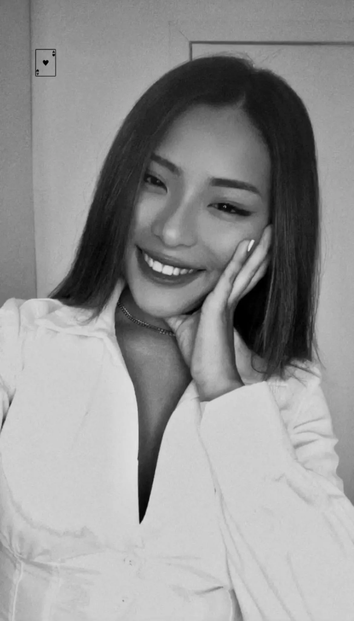 Cute Asian-latina in B/W