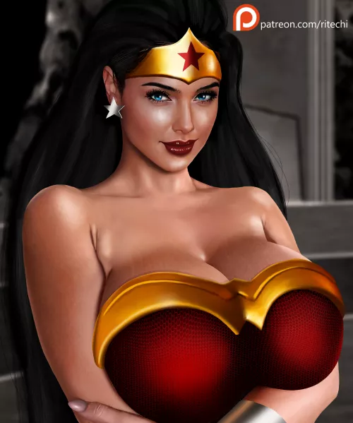 Diana trying 90's outfit (Ritechi) [Justice League]