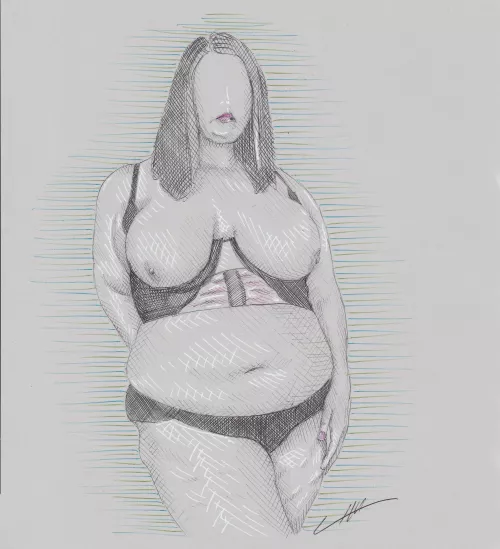 Draw me like one of your SSBBW girls. 💜🐷