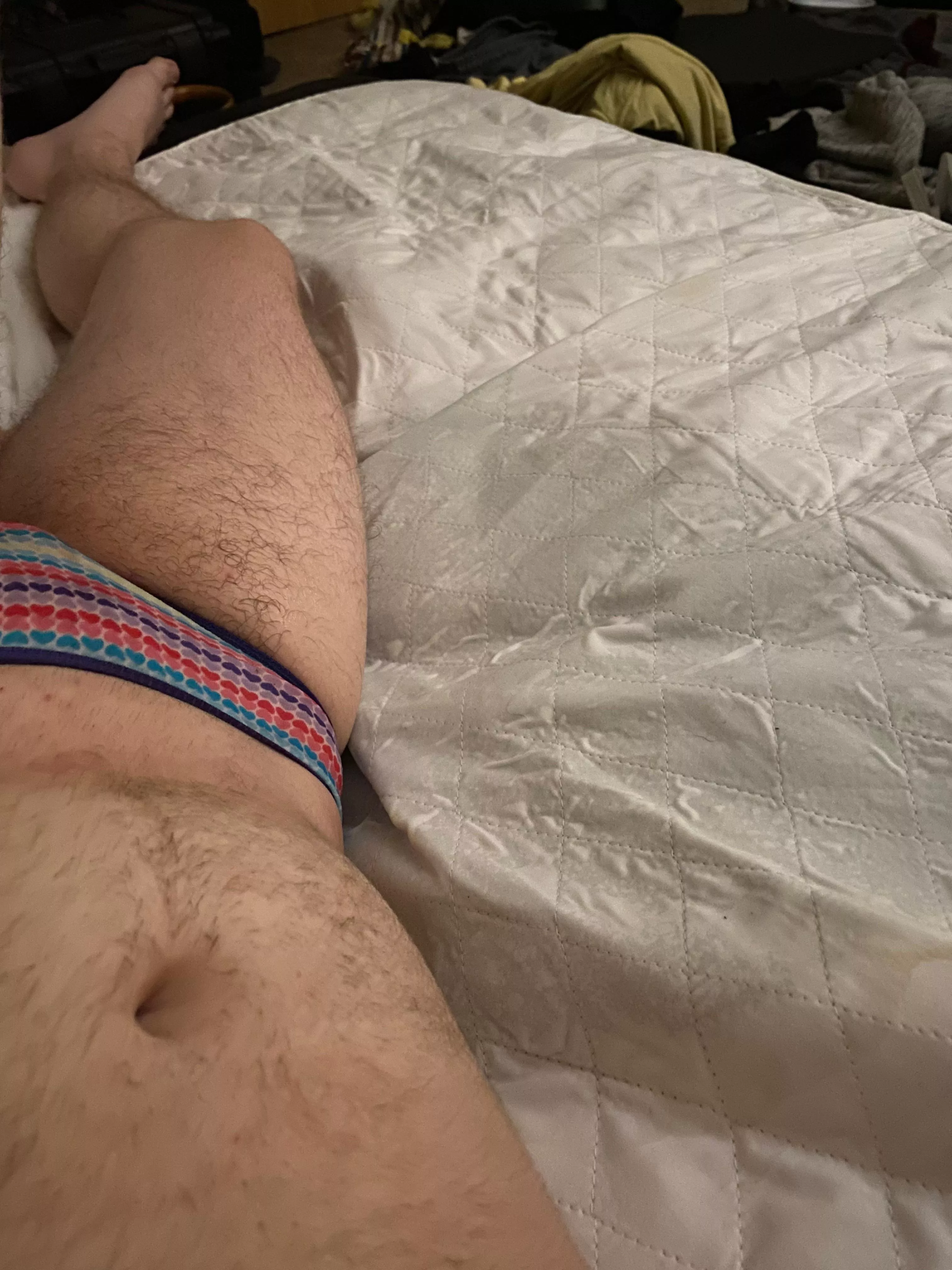 (Ftm 22) I made a big mess in my bed again daddy (kinks in bio)