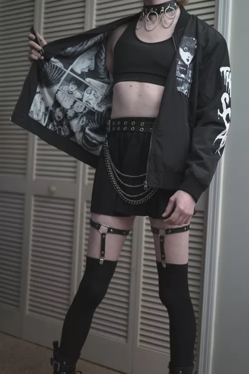 Got a cool new Junji Ito bomber jacket